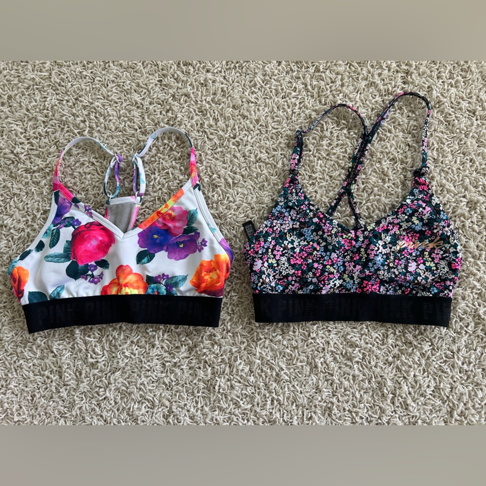 PINK Victoria’s Secret XS Floral Sports Bras